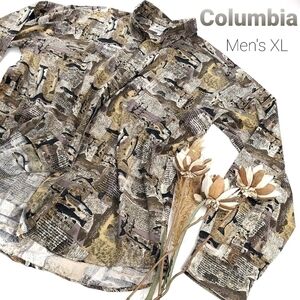 NEW Columbia salmon Men's XL Outdoors Fish Print